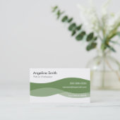 Personnel Carte de visite ondes d'eau B3G (Debout devant)