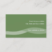 Personnel Carte de visite ondes d'eau B3G (Dos)