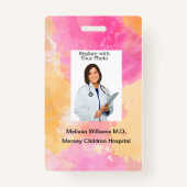 Personnel de l'hôpital pour enfants en vrac Badges (Devant)