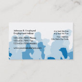 Personnel des cartes d'entreprise de services (Dos)