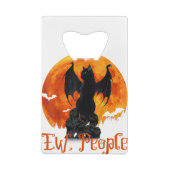Personnes Black Cat Bat Wings Halloween (Dos)