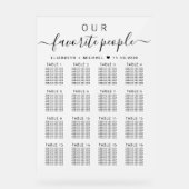 Personnes favorites 16 Table Siège Mariage givré (Recto)