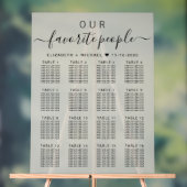 Personnes favorites 16 Table Taupe Mariage Siège (Neutre)