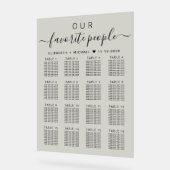 Personnes favorites 16 Table Taupe Mariage Siège (Angle)