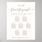 Personnes favorites 7 Tableau Mariage de table (Devant)