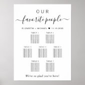 Personnes favorites 7 Tableau Mariage de table (Devant)