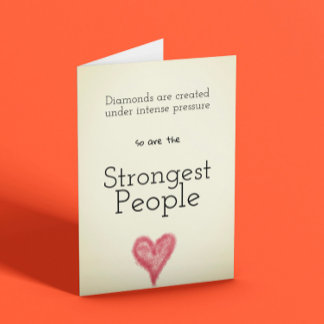 Personnes fortes Carte d'encouragement inspiration