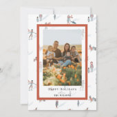 Personnes Patinage sur glace Carte photo de Noël (Devant)