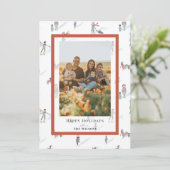 Personnes Patinage sur glace Carte photo de Noël (Debout devant)