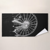 PERSONNES PRÈS DE FERRIS WHEEL (Serviette de bain)