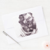 Personnes robotiques : Stickers Masque à gaz (Enveloppe)