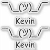 Persoon die golfruggie Naam x2 Sticker (Voorkant)