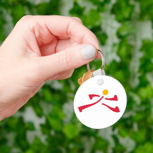 Persoon die Pictogram uitvoert Sleutelhanger