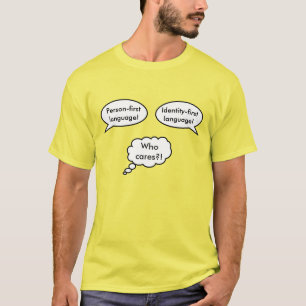 Persoon Identiteit Spraakballonnen T-shirt