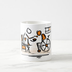 Persoon in een rolstoel Ziekenhuis Koffiemok