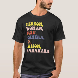 Persoon Man Camera TV Gevangenis Hahahahahahavrouw T-shirt