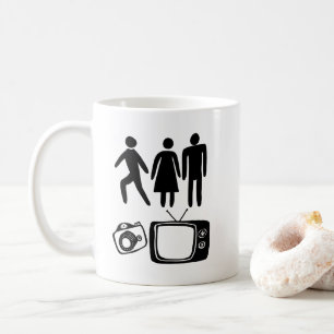 Persoon Man Camera TV Koffiemok