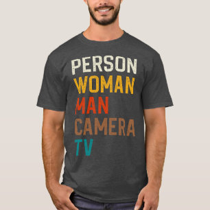 Persoon Man Camera TV T-shirt