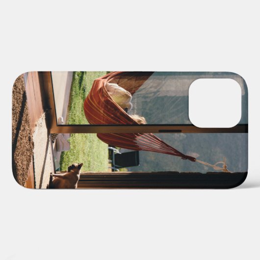 Persoon met bruine naai Case-Mate iPhone case (Achterkant (horizontaal))