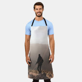 Persoon op rots schort (Gedragen)