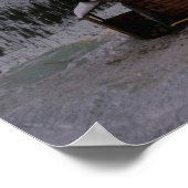 Persoon staat voor de deur van de Caraïben Bluff Poster (Hoek)