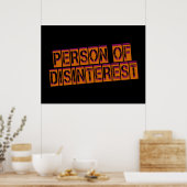 Persoon van Desinteresse Poster (Keuken)