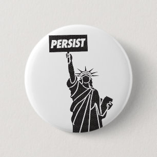 Persoon voor vrijheidsknoopbadge ronde button 5,7 cm