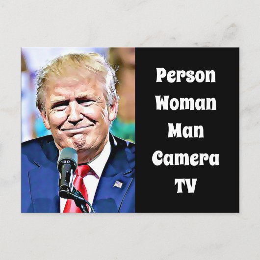 Persoon, vrouw, Man, camera, tv, grappige antitrum Briefkaart (Voorkant)