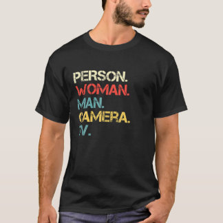 Persoon Vrouw Man Camera TV Shirt