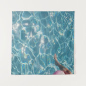 Persoon zwembad wandkleed (Voorkant (horizontaal))