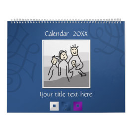 Persoonlijk 13 foto's en aangepaste tekst 20XX Kalender