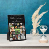 Persoonlijk 24 foto Pet Memorial Fotoplaat (Zijkant)