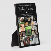 Persoonlijk 24 foto Pet Memorial Fotoplaat (Zijkant)