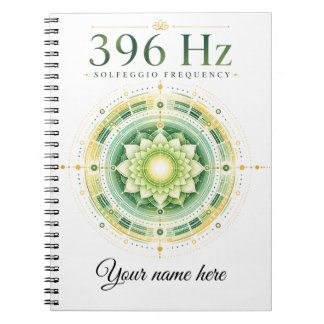 Persoonlijk 396 Hz Solfeggio Frequentie Notitieboe Notitieboek