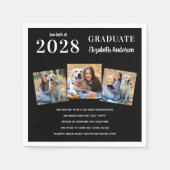 Persoonlijk 3 Foto Afstuderen Fun Facts Afstuderen Servet (Voorkant)