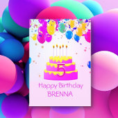 Persoonlijk! 5e verjaardag Aangepaste Kaart