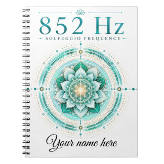 Persoonlijk 852 Hz Solfeggio Frequentie Notitieboe Notitieboek