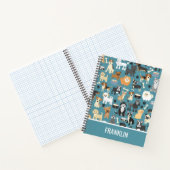 Persoonlijk Aangepast Cute Little Puppy Dog Huisdi Notitieboek (Binnen)