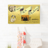 Persoonlijk aangepast idee Happy 50th Birthday Spandoek (Insitu)