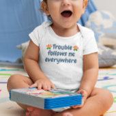 Persoonlijk aangepaste malle baby- en honden- romper