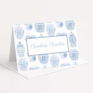 Persoonlijk Aangepaste Theepot met Naam Briefpapie Bedankkaart