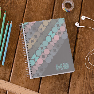Persoonlijk Abstract Retro Popart Kunstpatroon Notitieboek