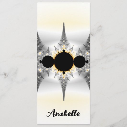 Persoonlijk Abstract Silver Fractal Bladwijzer (Voorkant)