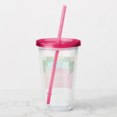 Persoonlijk Afscheid Meisje Feest Neon Strand Acryl Drinkbeker (Achterkant)