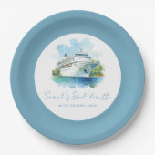 Persoonlijk Afscheidscadeau Bruidsfeest Cruise Boo Papieren Bordje (Voorkant)