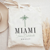 Persoonlijk Afscheidscadeau met Groene Palmboom Tote Bag