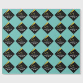 Persoonlijk afstudeercadeau cadeaupapier (Vlak)