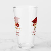 Persoonlijk Afstuderen rood & goud 20XX Glas (Links)