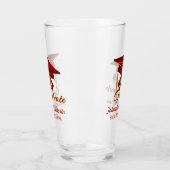 Persoonlijk Afstuderen rood & goud 20XX Glas (Links)