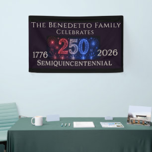 Persoonlijk Amerika 250 Semiquincentennial Feest Spandoek